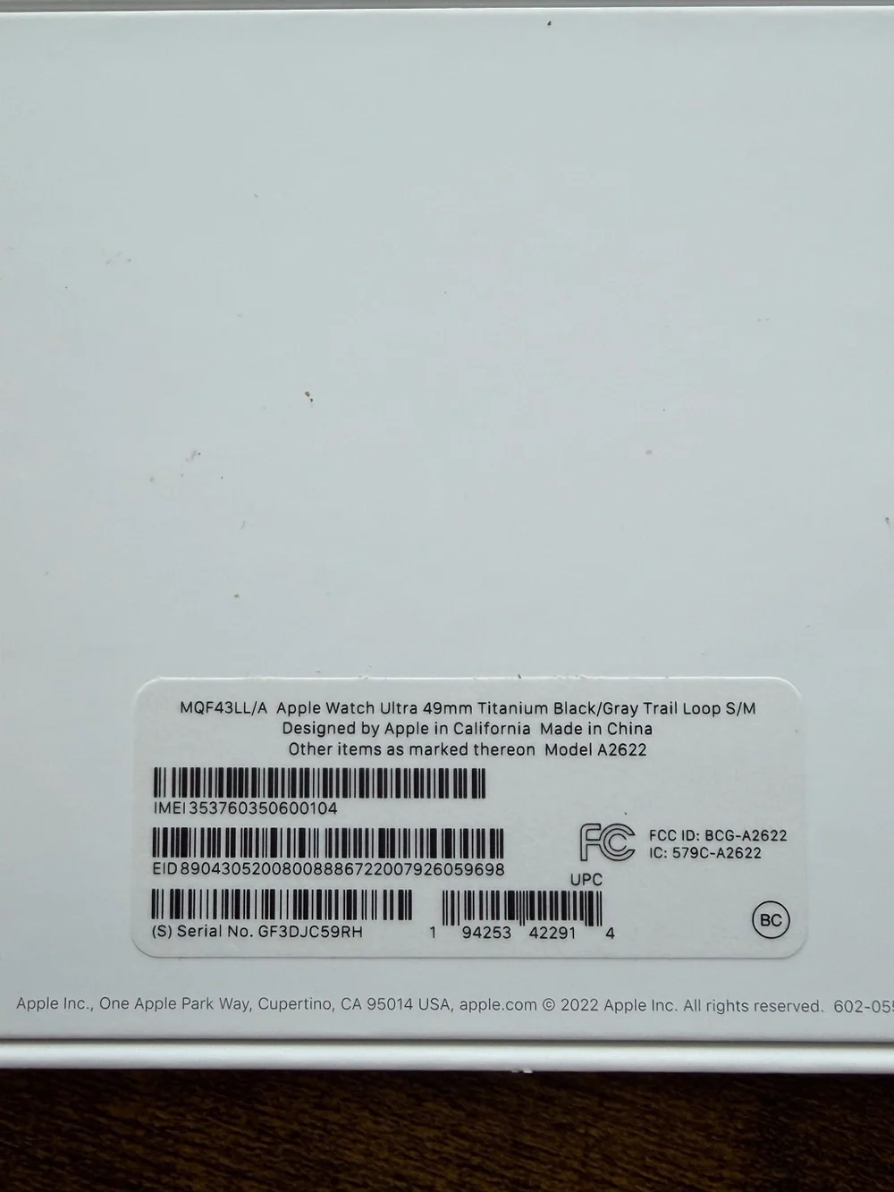 Apple Watch Ultra 49mm Titanium Black / Grey